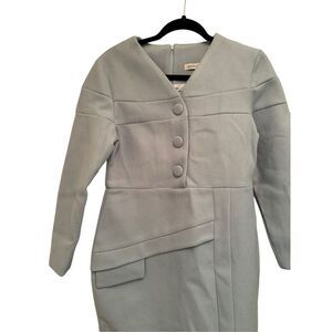 NWT Stunning baby blue felt dress